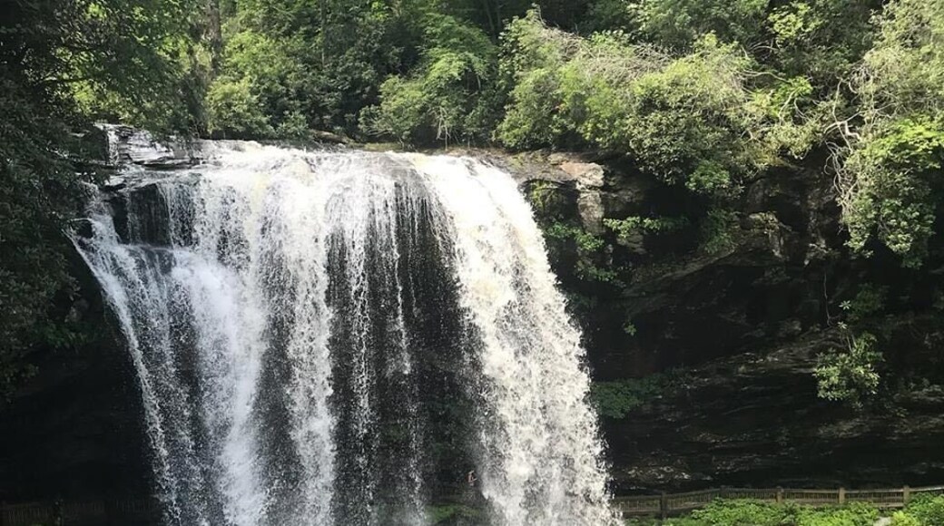 Dry Falls is a huge waterfall that you can walk behind and view from all sides. #adventure