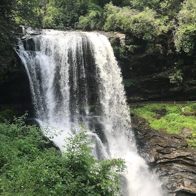 Dry Falls is a huge waterfall that you can walk behind and view from all sides. #adventure