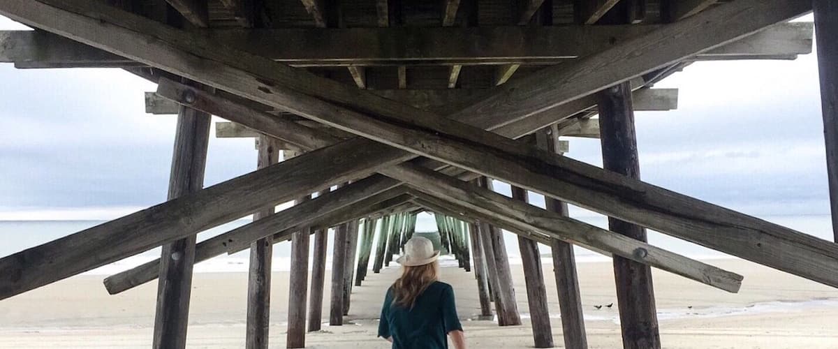 Great pier in Emerald Isle