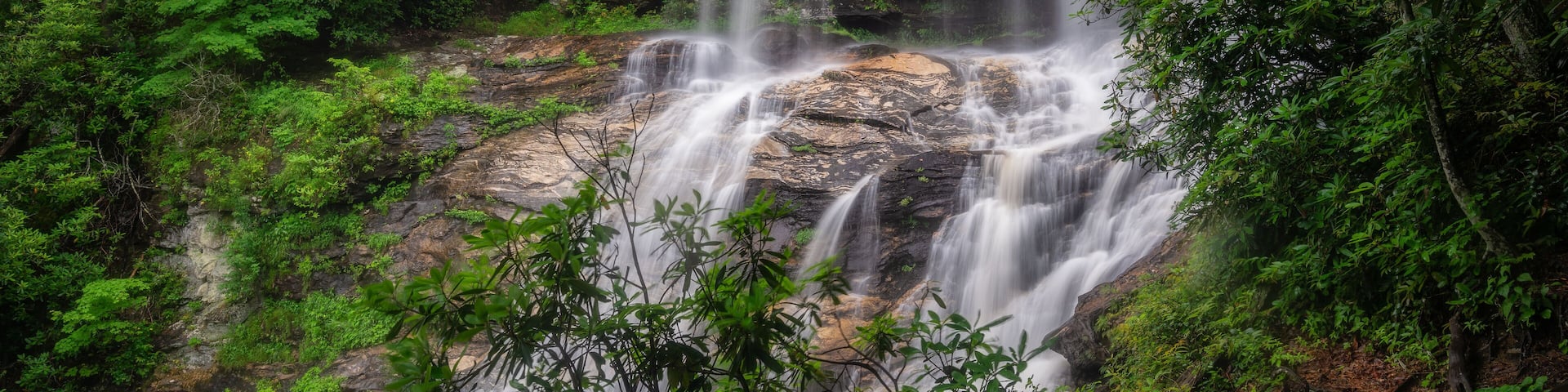North Carolina Waterfall near Highlands - Glen Falls