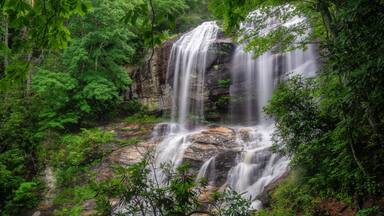 North Carolina Waterfall near Highlands - Glen Falls