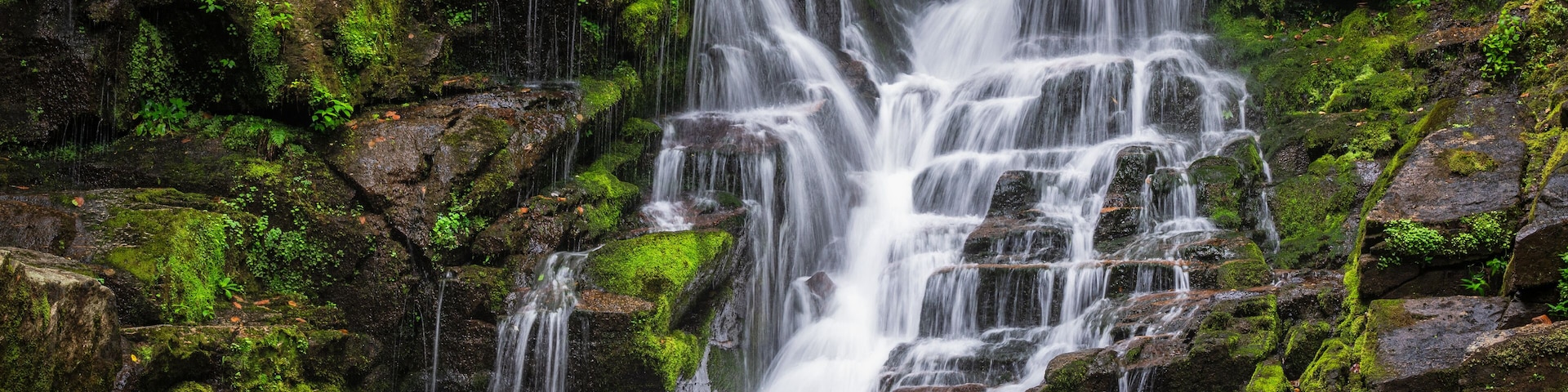 North Carolina Waterfall near Rosman and Brevard - Eastatoe Falls