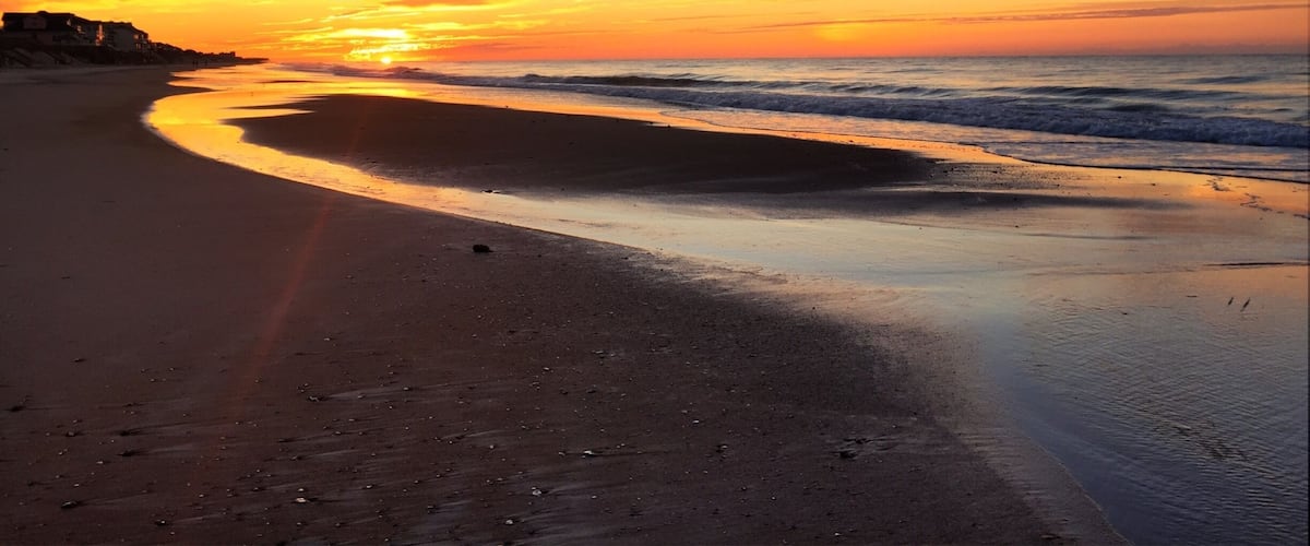 Another beautiful sunrise on the coast of North Carolina.