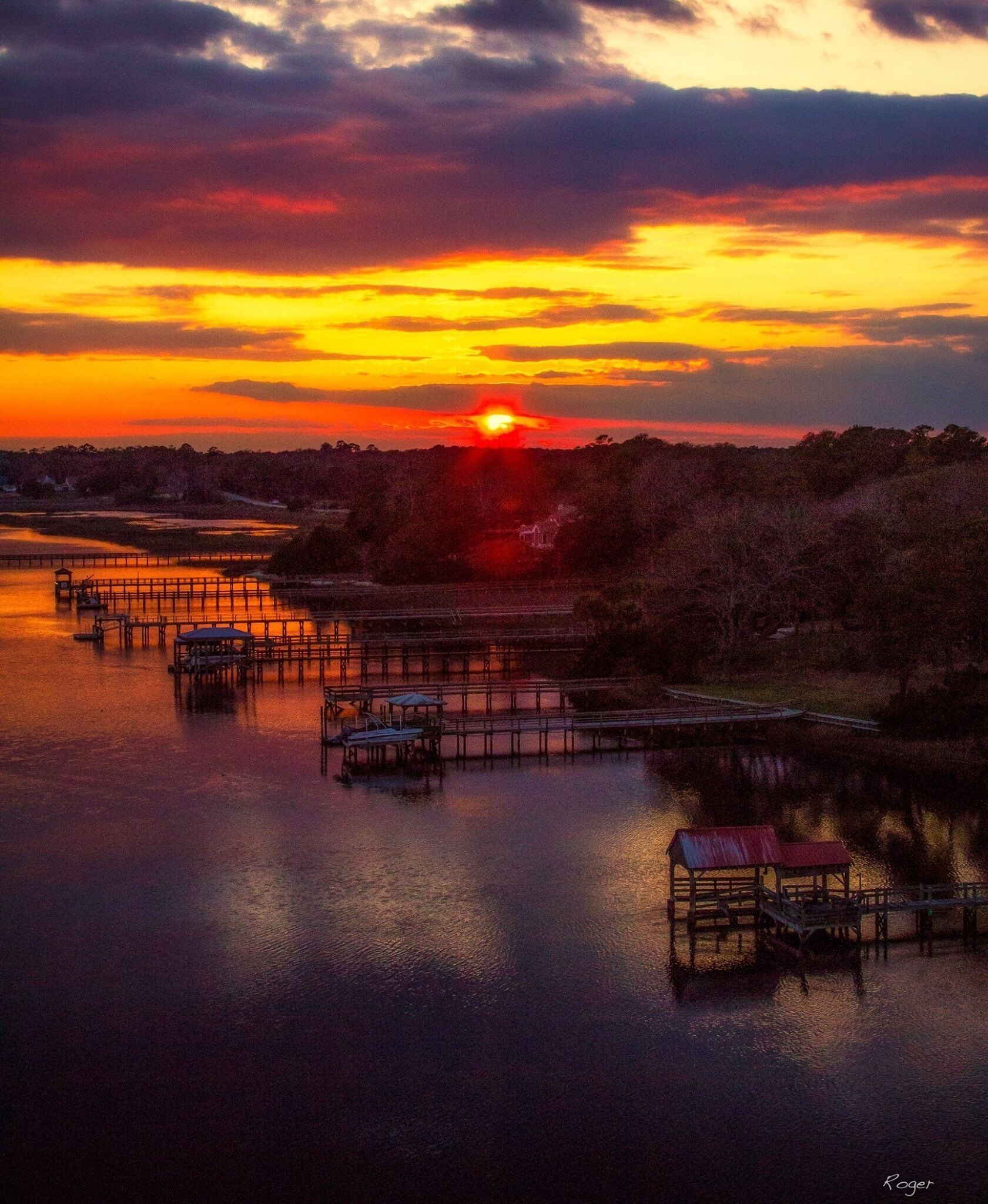 Beautiful summer sunset 