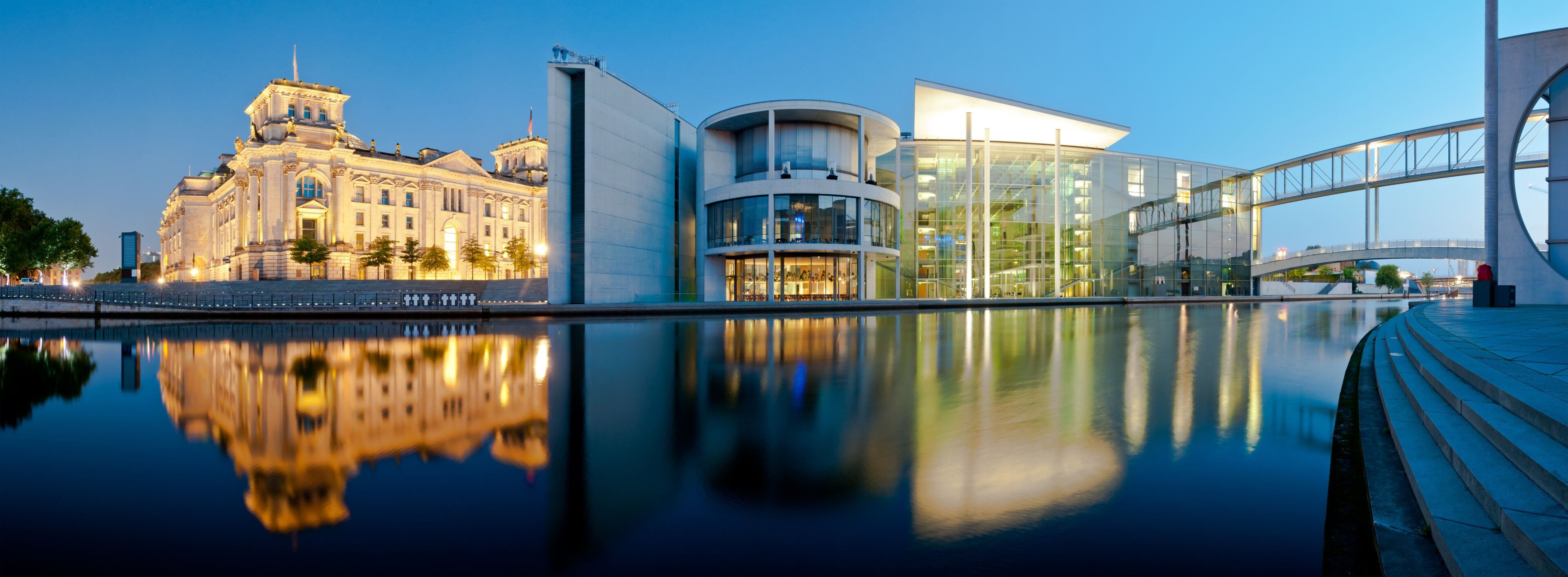 Berlin Panorama Reichstag and Reichstagufer