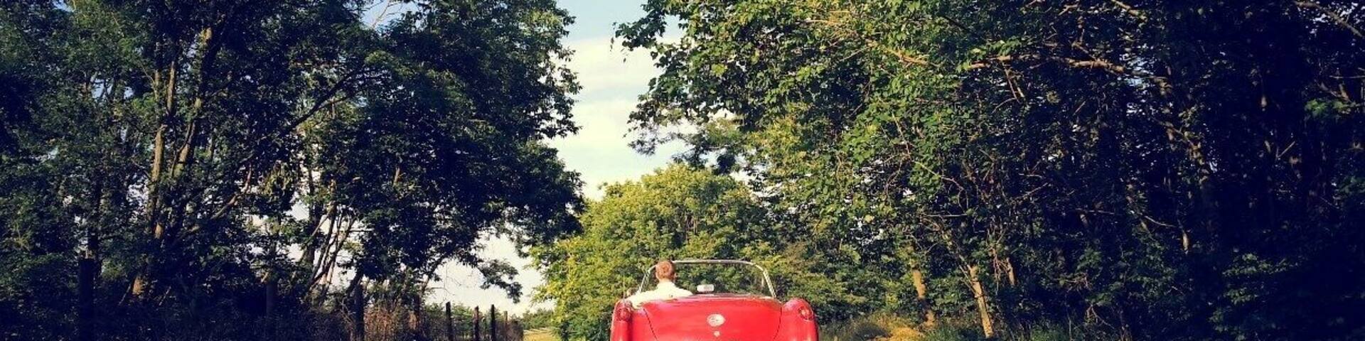 There is a short section of the Old National Road that is still brick and this road is naturally called Brick Road.