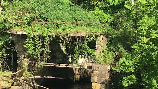 This is what is left of an old grind mill that burned down in the late 1800’s. The wheel sat under it. The river once wrapped around an island prior to redirection, thus Peninsula. While there - ride the train! #culture photo contest