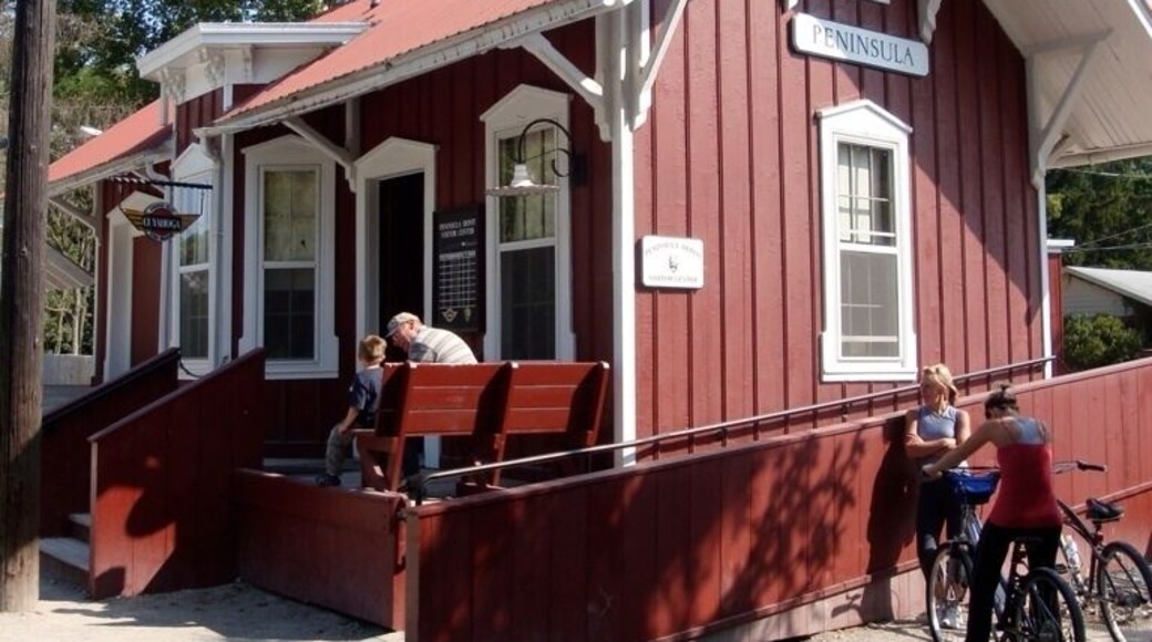 Check in here to get your tickets for the Cuyahoga valley Train.