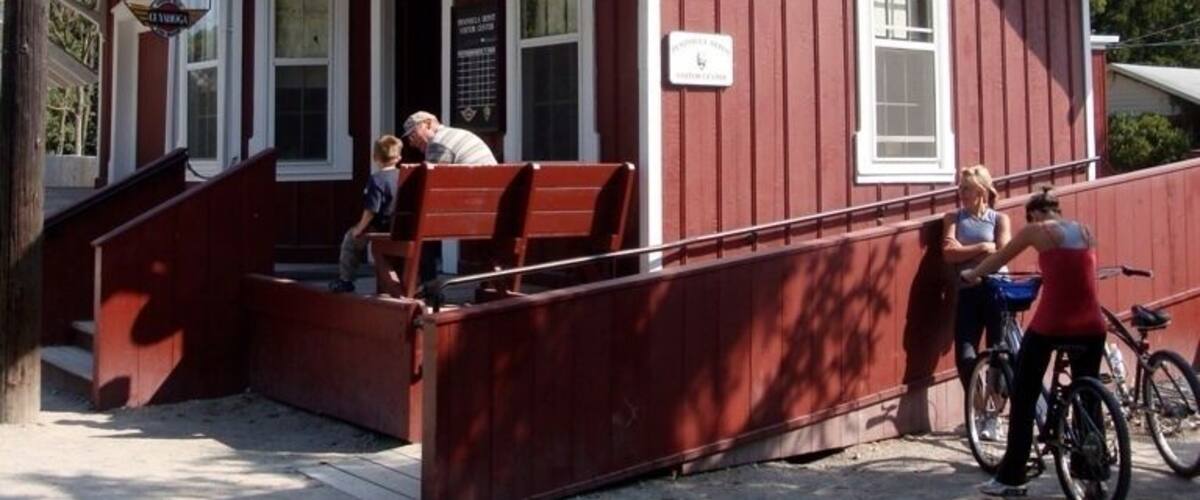 Check in here to get your tickets for the Cuyahoga valley Train.