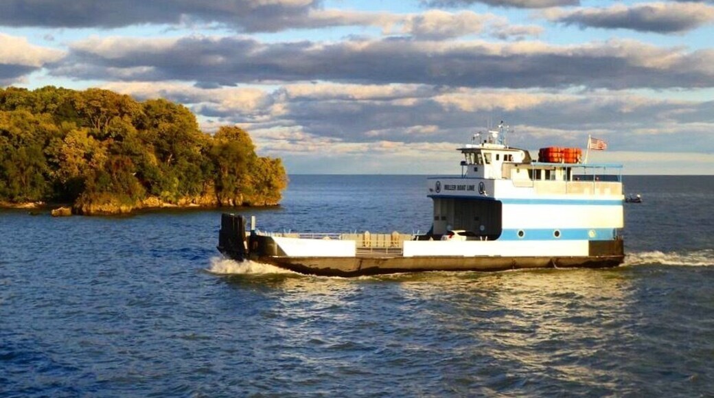 Miller Ferry to Put-in-Bay runs until Lake Erie freezes. If winter is mild and there is no ice, the ferry will run for most of the winter.