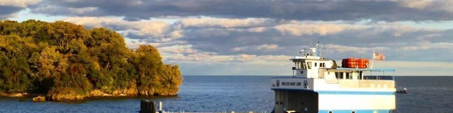 Miller Ferry to Put-in-Bay runs until Lake Erie freezes. If winter is mild and there is no ice, the ferry will run for most of the winter.