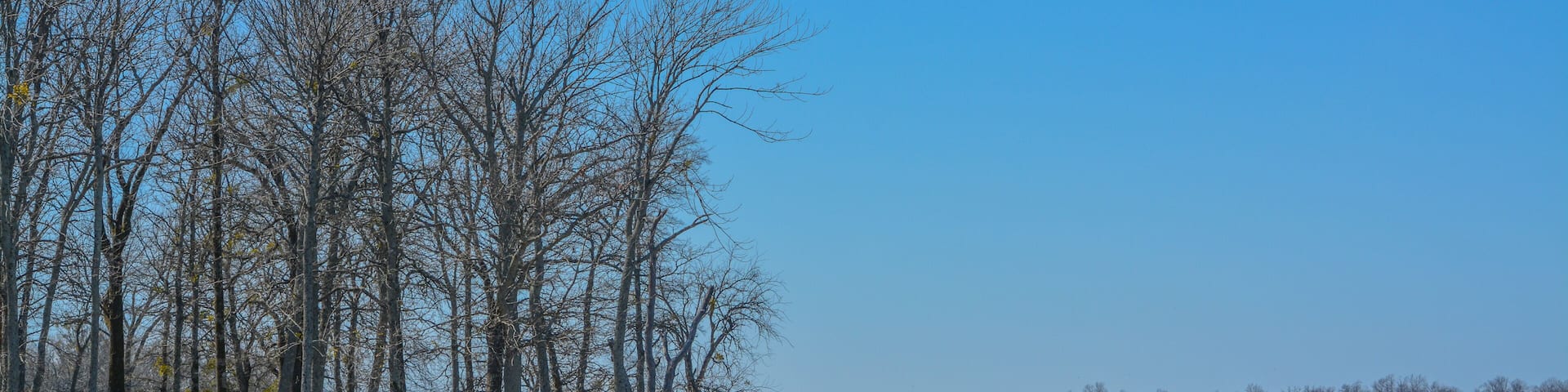 The view of Lake Hugo at Klamichi Park Recreation Area in Sawyer, Oklahoma