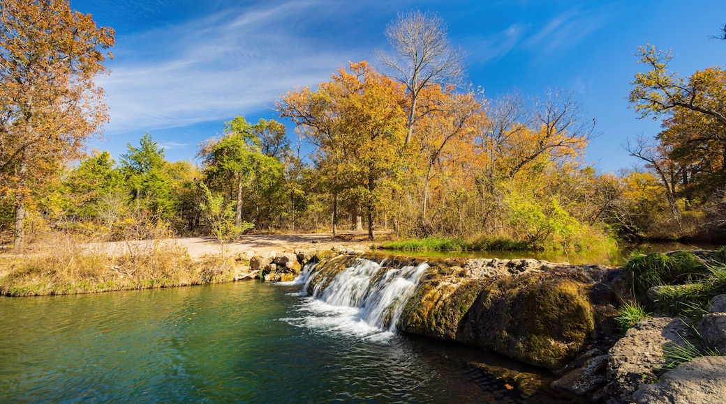 Sunny view of the Little Niagara Falls of Chickasaw National Recreation Area