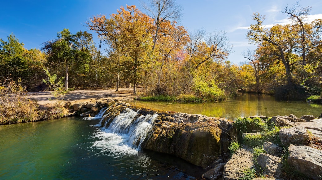 Sunny view of the Little Niagara Falls of Chickasaw National Recreation Area