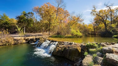 Sunny view of the Little Niagara Falls of Chickasaw National Recreation Area
