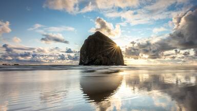 Haystack Rock Sunset
