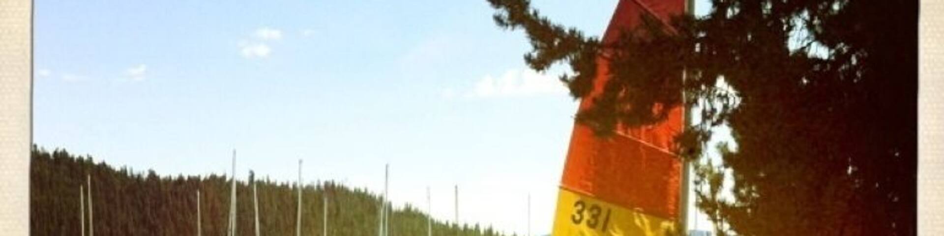 Amazing lake recreation area near Mt Bachelor.