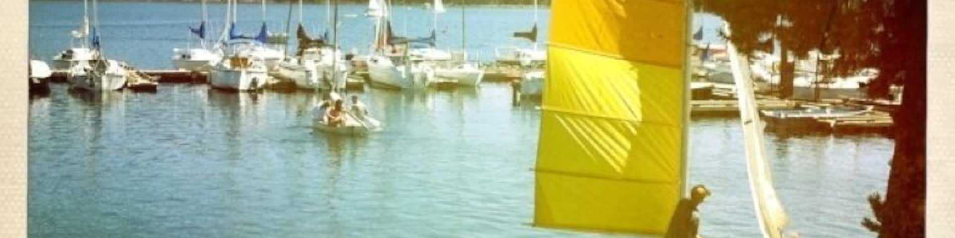 Amazing lake recreation area near Mt Bachelor.