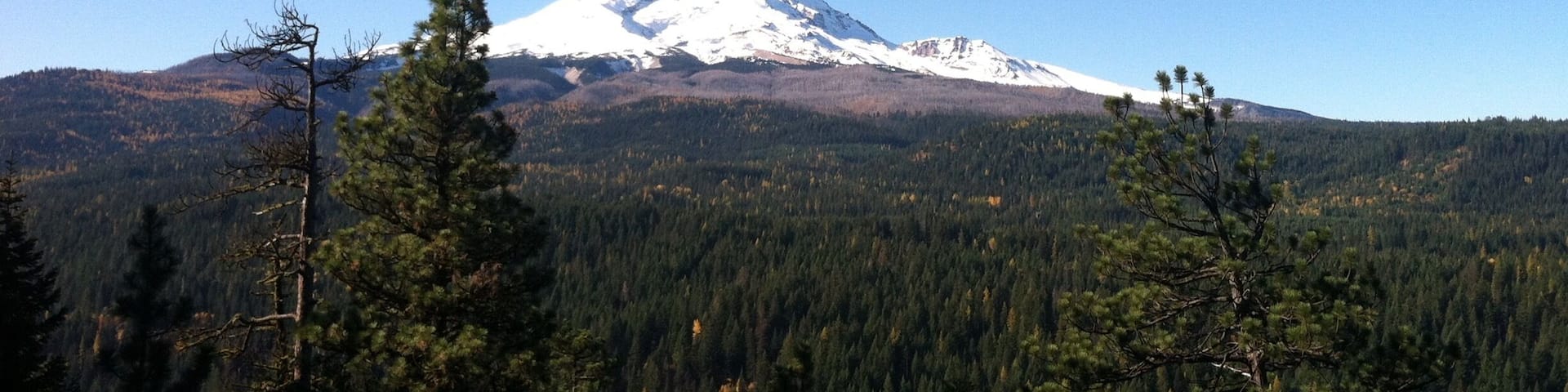 A look at Mount Hood from the best viewpoint on the trail.