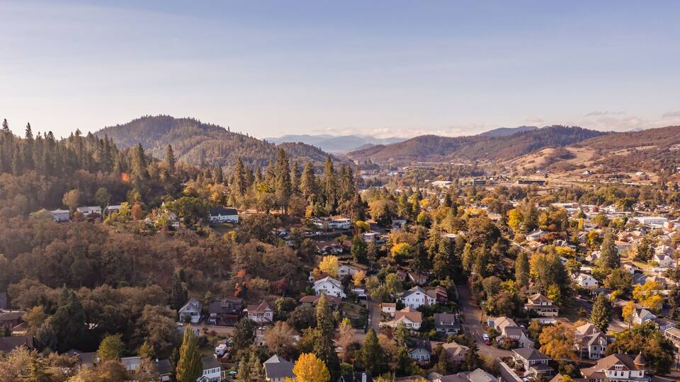 Beautiful town of Roseburg, Oregon