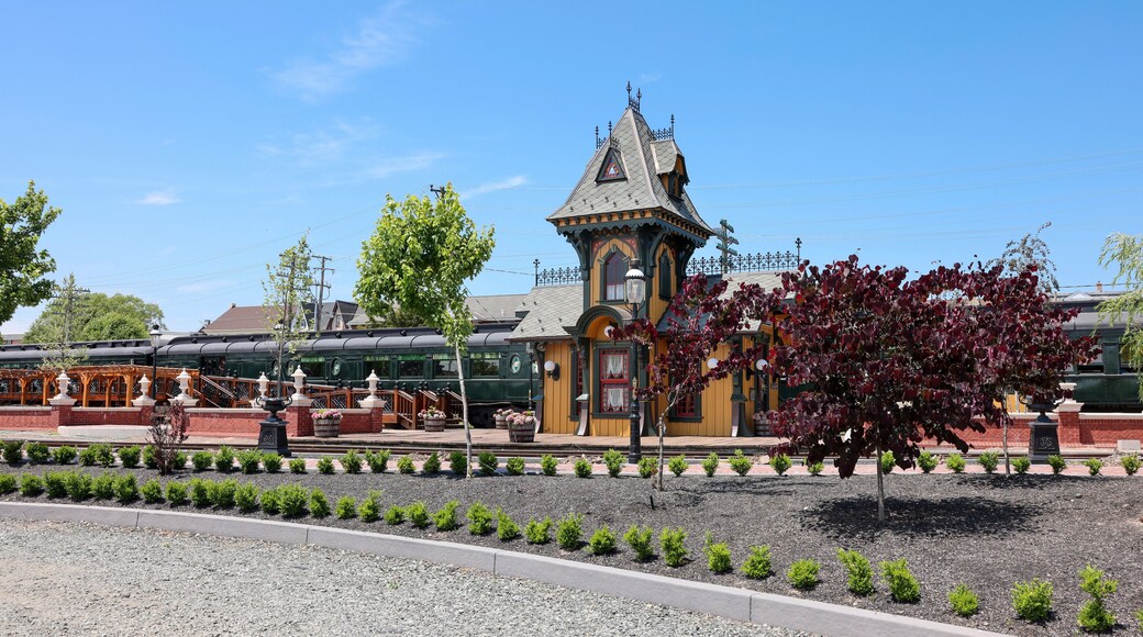 Historical Boyertown train station in downtown Boyertown, Pennsylvania