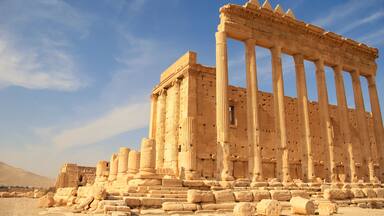 The ruins of the ancient city Palmyra, Syria