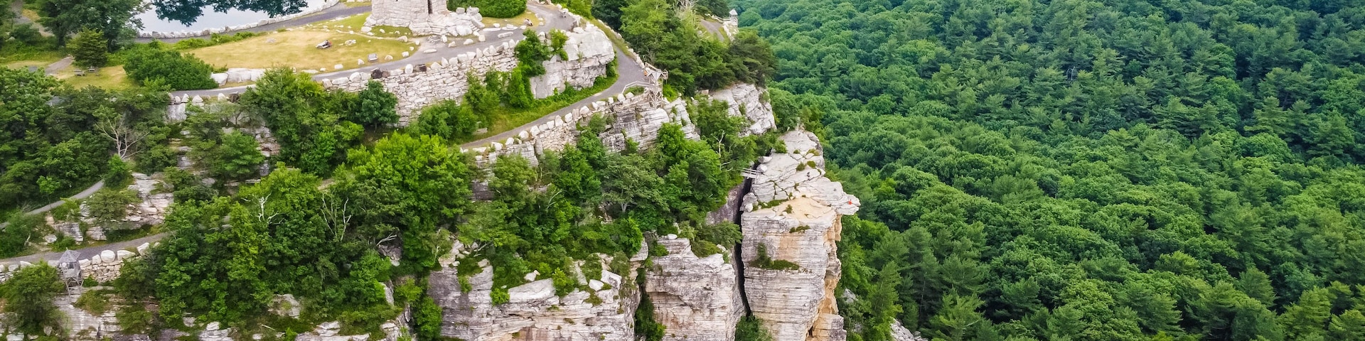 Mohonk Preserve Sky Top Tower Aerial Scenic view