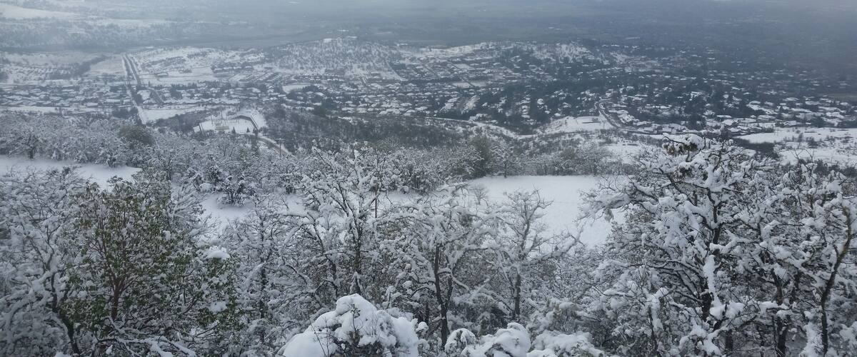 Snowy overlook st marys pennsylvania