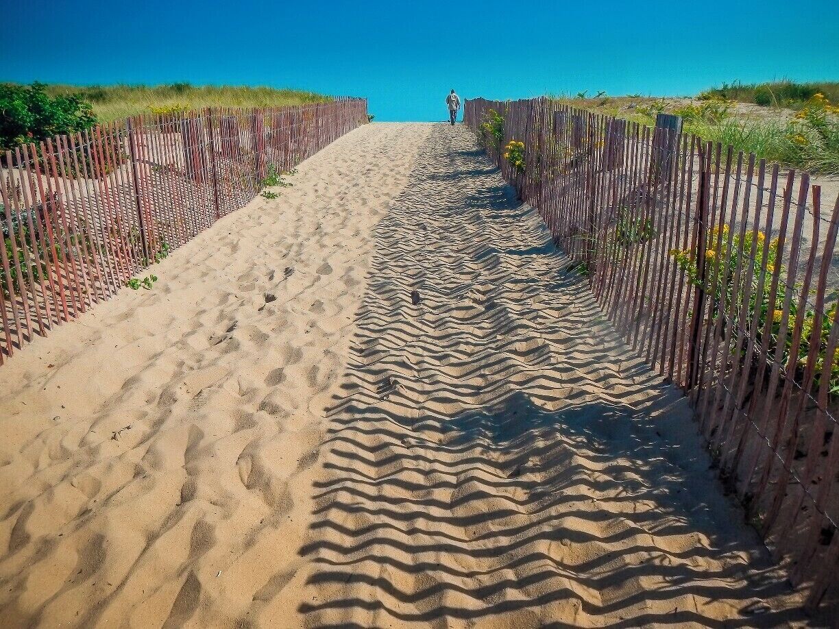 Last days of Summer. This is a path from Ninigret Pond to the Atlantic Ocean.

#beach