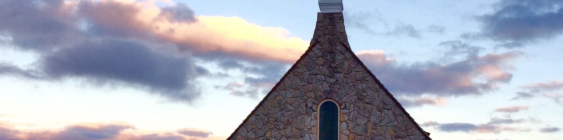 This is a shot of glassy Mountain chapel at the Cliffs of glassy Mountain. Cleveland South Carolina. This picture was taken on the winners evening about 6:00 PM #StunningStructures