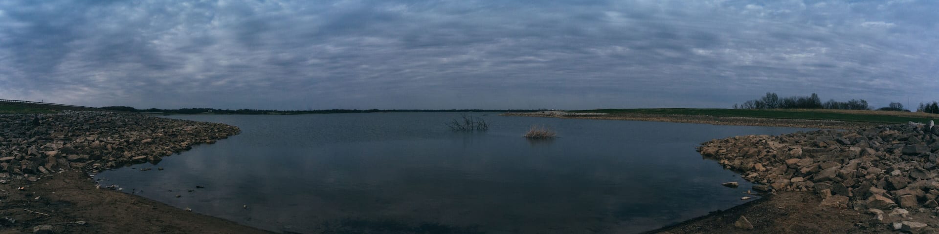 Panorama of lake inlet, Smithville Lake