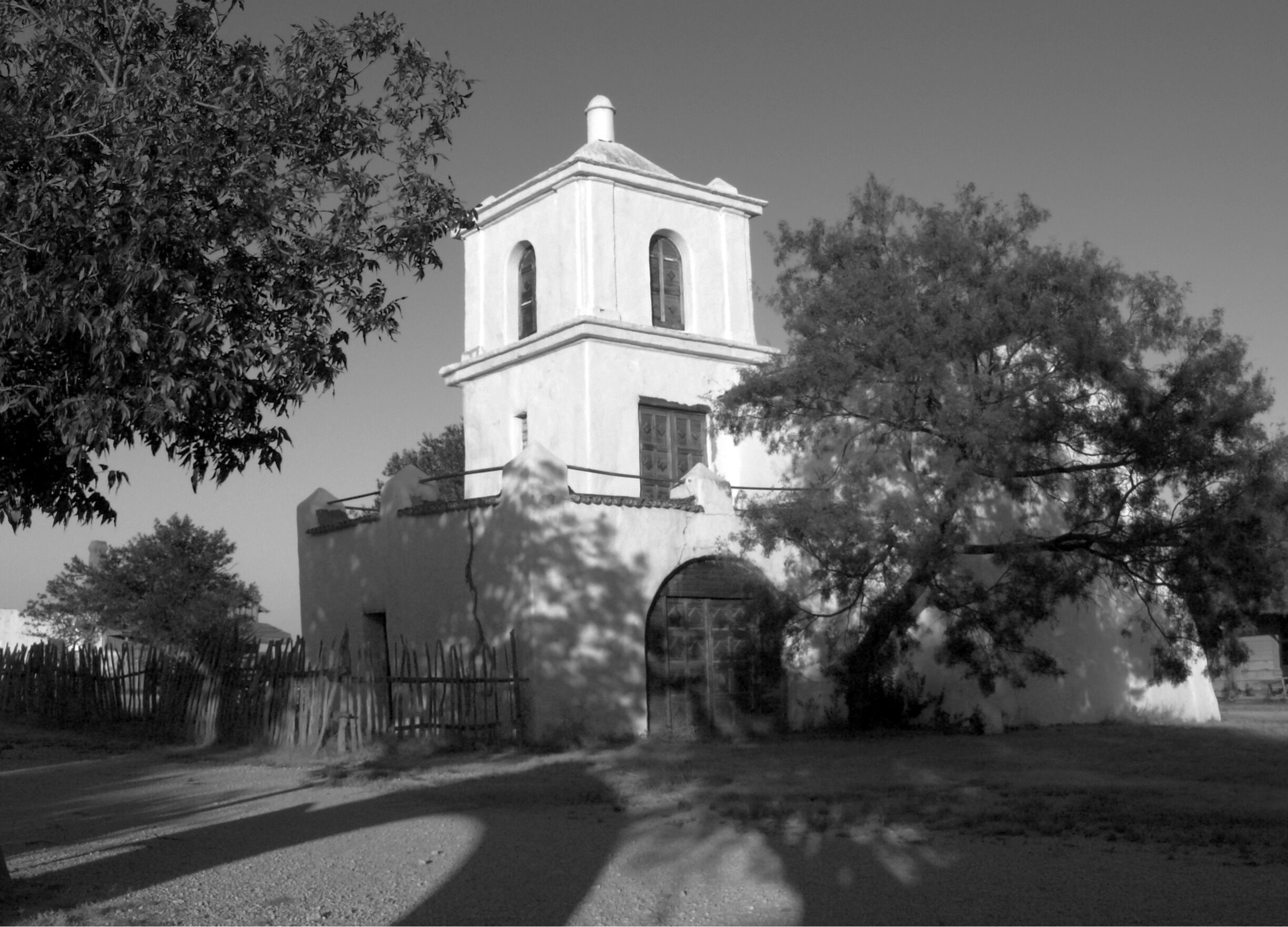 The Alamo Village. Located on the old Happy Shanahan Ranch. This is the Village John Wayne built for his Movie 'The Alamo'. The Mission located within the Village