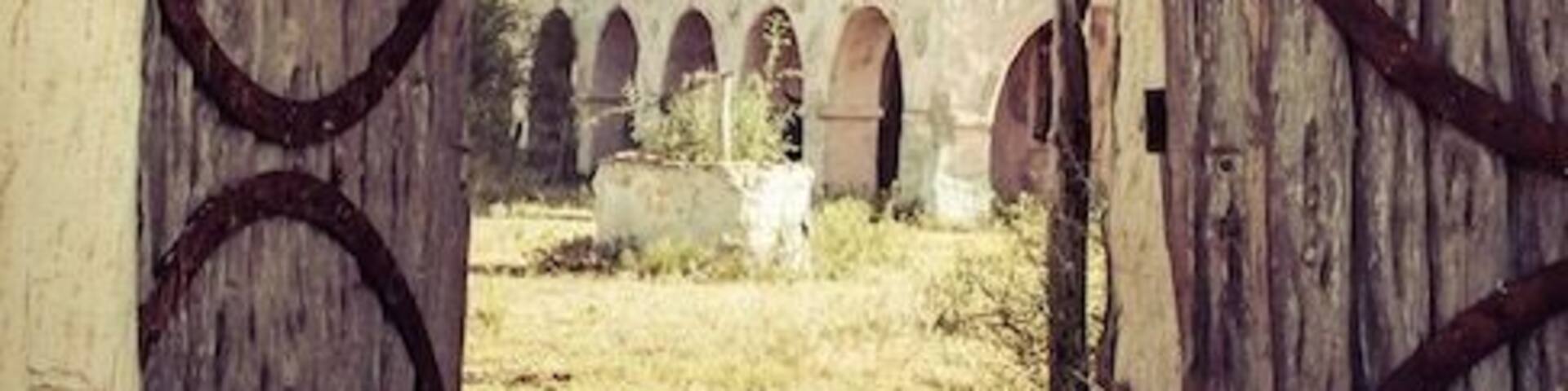 The movie set John Wayne created on the Shanahan Ranch. Just outside Bracketville TX