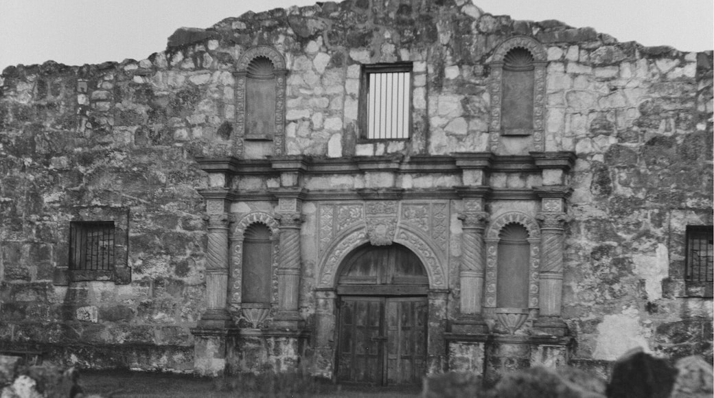 The Alamo Village. Located on the old Happy Shanahan Ranch. This is the Village John Wayne built for his Movie 'The Alamo'. Different from the original Alamo in San Antonio. This one is a bit smaller and faces East. Taken at sunset