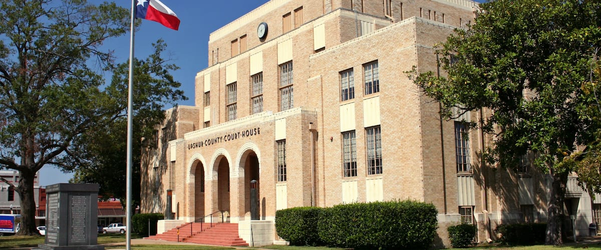 Upshur County Courthouse Building Located in Gilmer, Texas