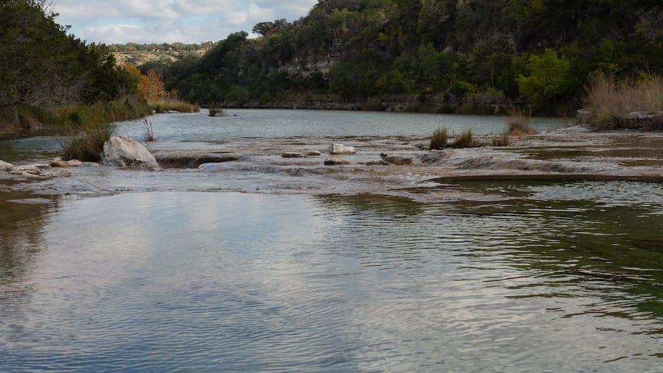 Scenic North Fork of the Guadalupe River Near Hunt, Texas