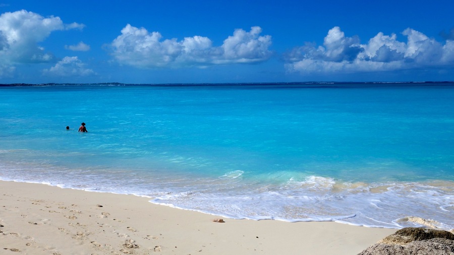 Turks and Caicos which includes landscape views and a beach