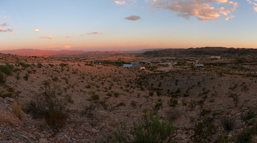 Sunset over Field in Terlingua, Texas