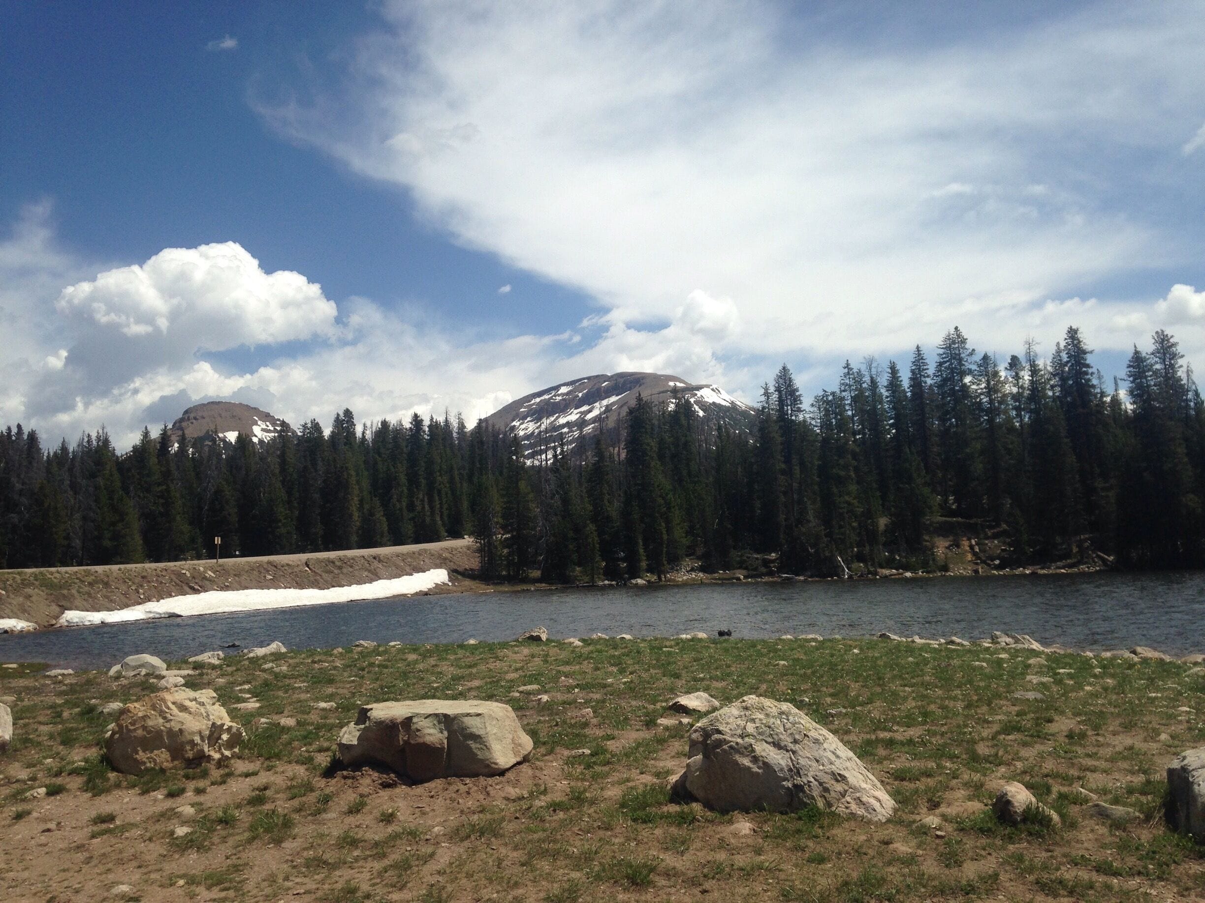 One of the most beautiful places in Utah. Be warned, it snows in summer. #uintas