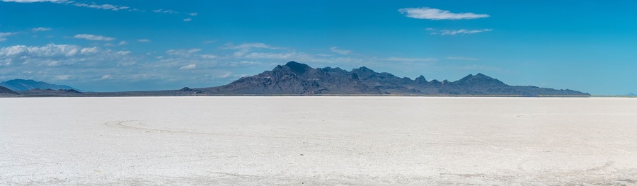 Bonneville Salt Flats Utah surreal landscape