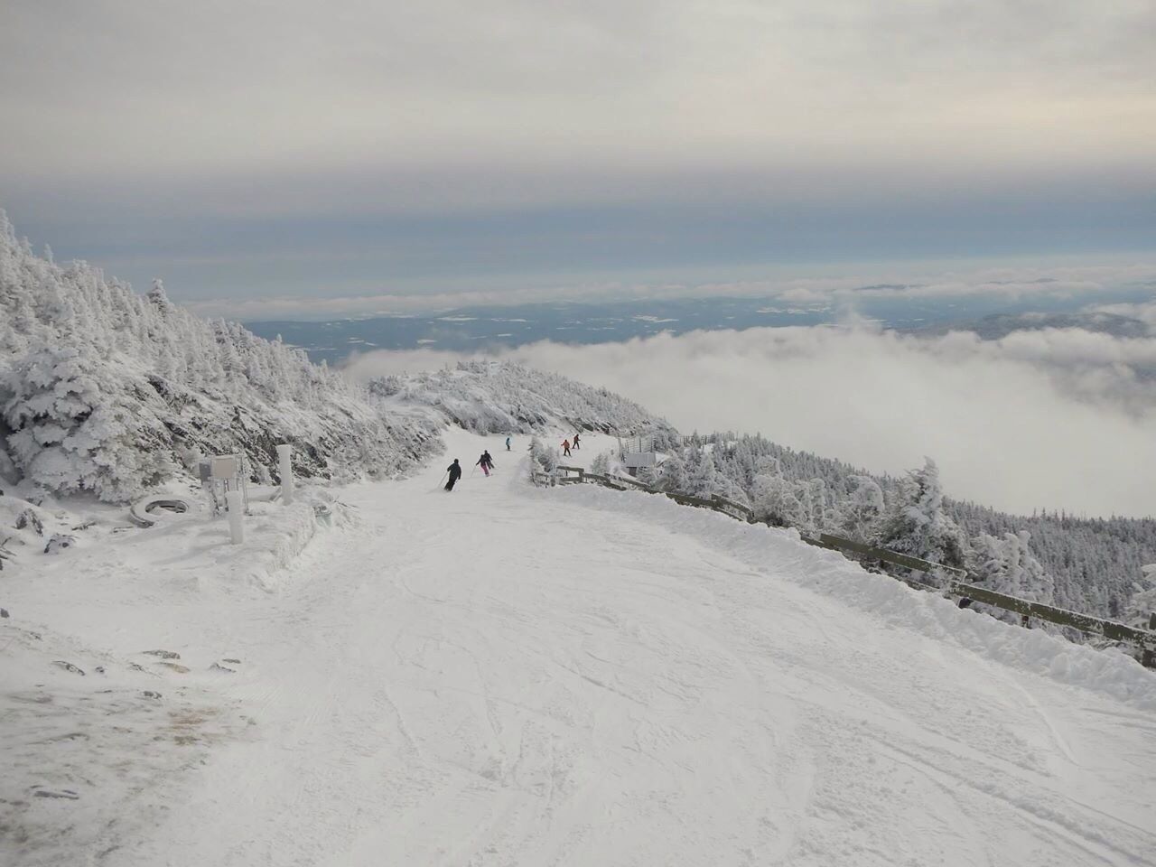 View from the summit of Jay Peak #snow