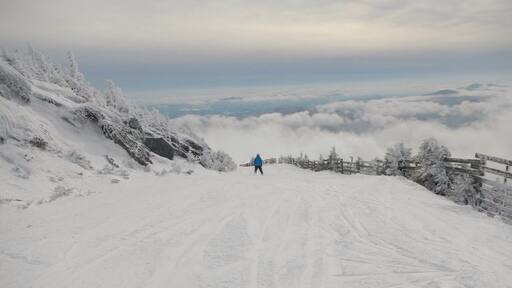 Above the clouds at Jay Peak. #snow