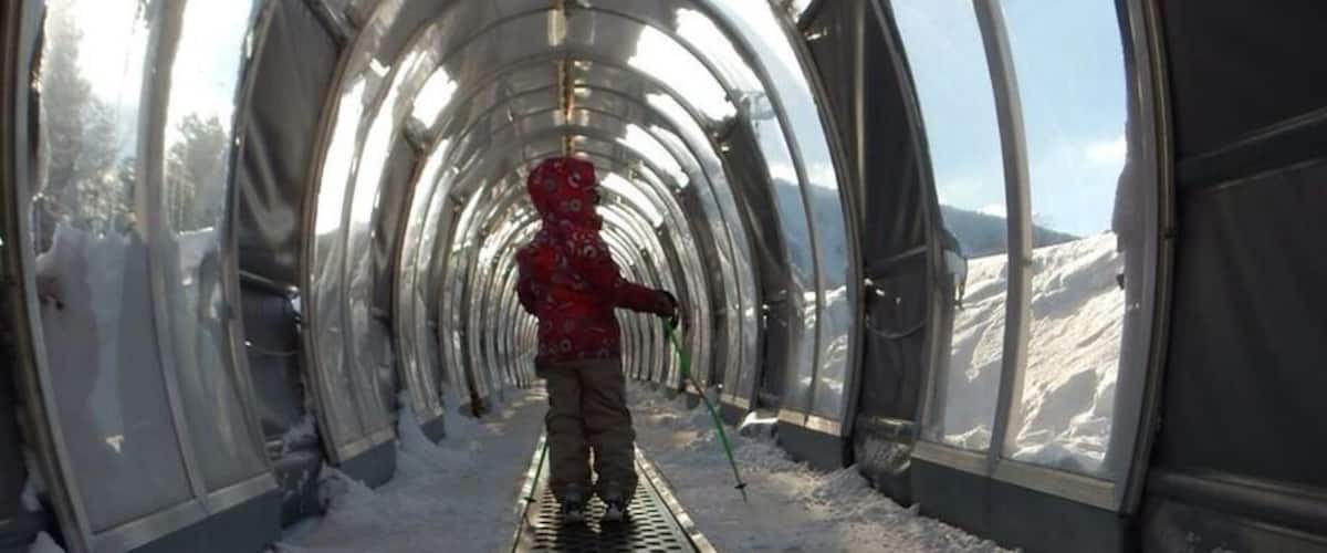 The novice surface lifts are all enclosed at Jay Peak
