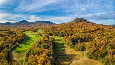 Jay Peak Resort Golf Club in Vermont in Autumn