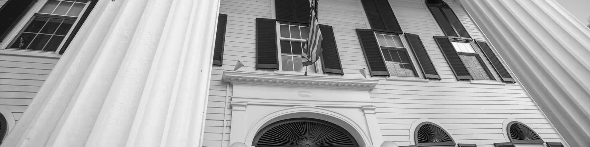 Architectural detail of Windom County Courthouse,Newfane.