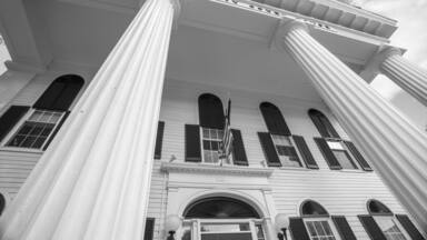Architectural detail of Windom County Courthouse,Newfane.