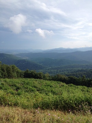 Overlook on Skyline Drive, Virginia. One of over seventy overlooks on the Park drive. Each one better than the last