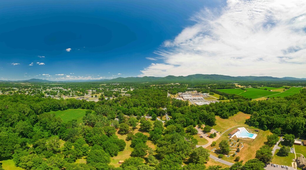 Aerial Panorama of Grottoes, Virginia