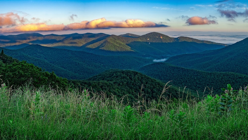 Panoramic view of Shenandoah National Park, Virginia, USA