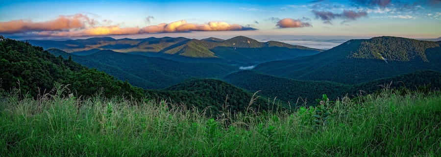 Panoramic view of Shenandoah National Park, Virginia, USA